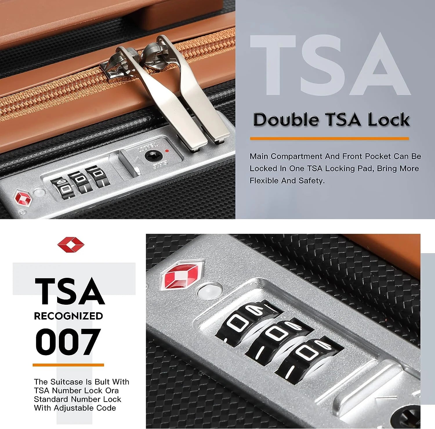 3-Piece, Hardside Carry-On Luggage Set