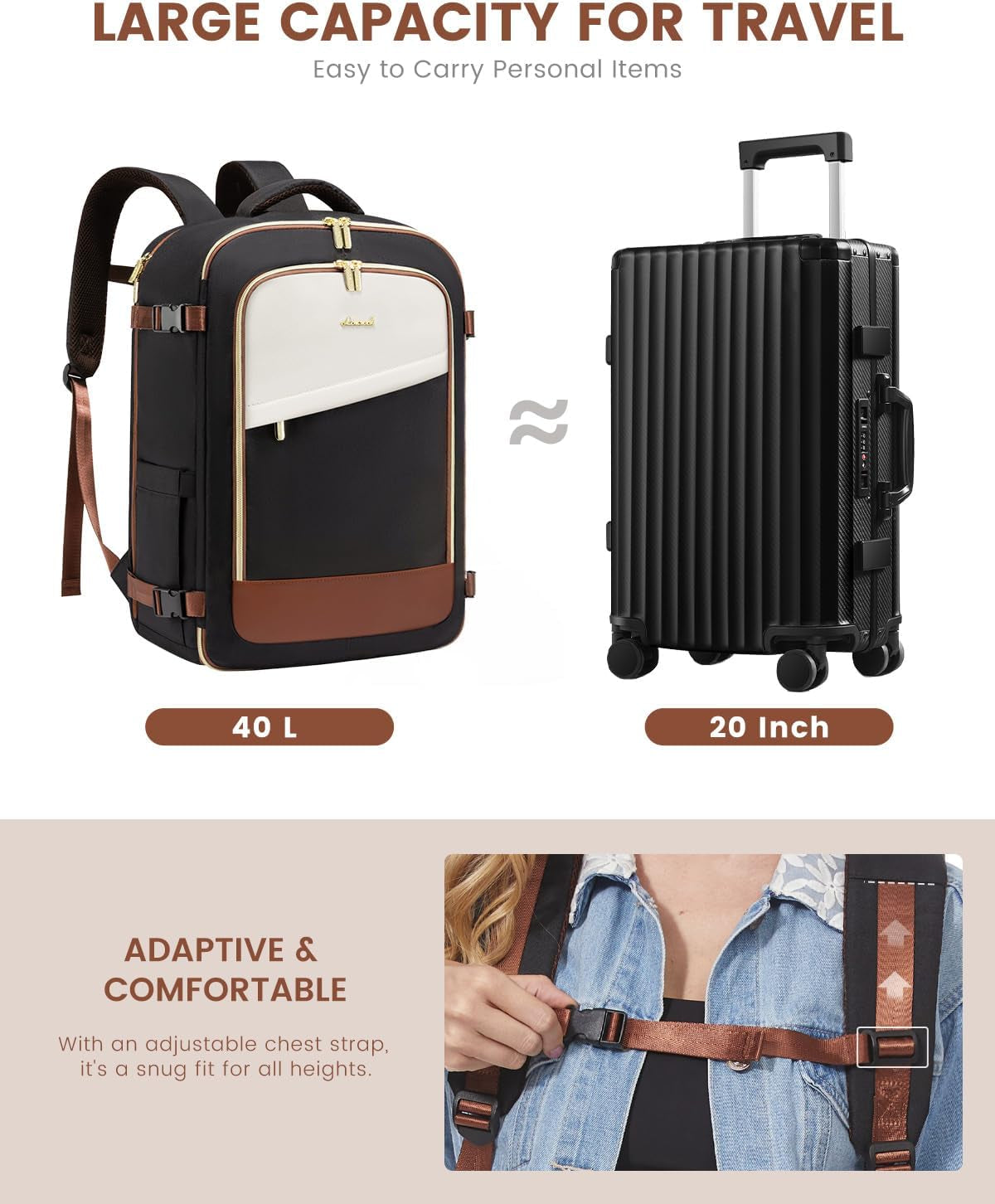 40L Travel Backpack Stylish, Spacious & Flight-Ready Travelers Checklist 40L Travel Backpack Stylish, Spacious & Flight-Ready Travelers Checklist